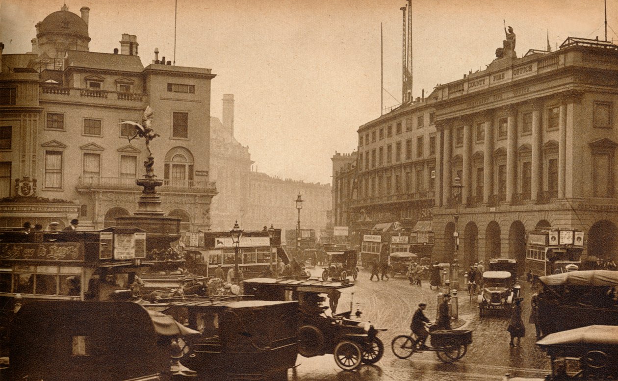 Regent Street, Londres, Inglaterra, vista desde Piccadilly Circus, 1923-1938 de Unbekannt