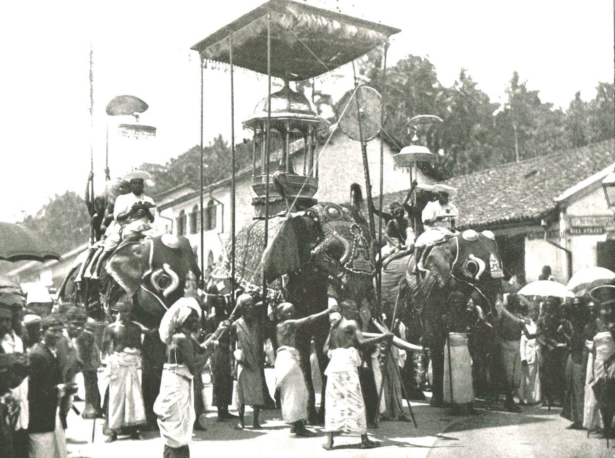 Procesión religiosa, Colombo, Ceilán, 1895 de Unbekannt