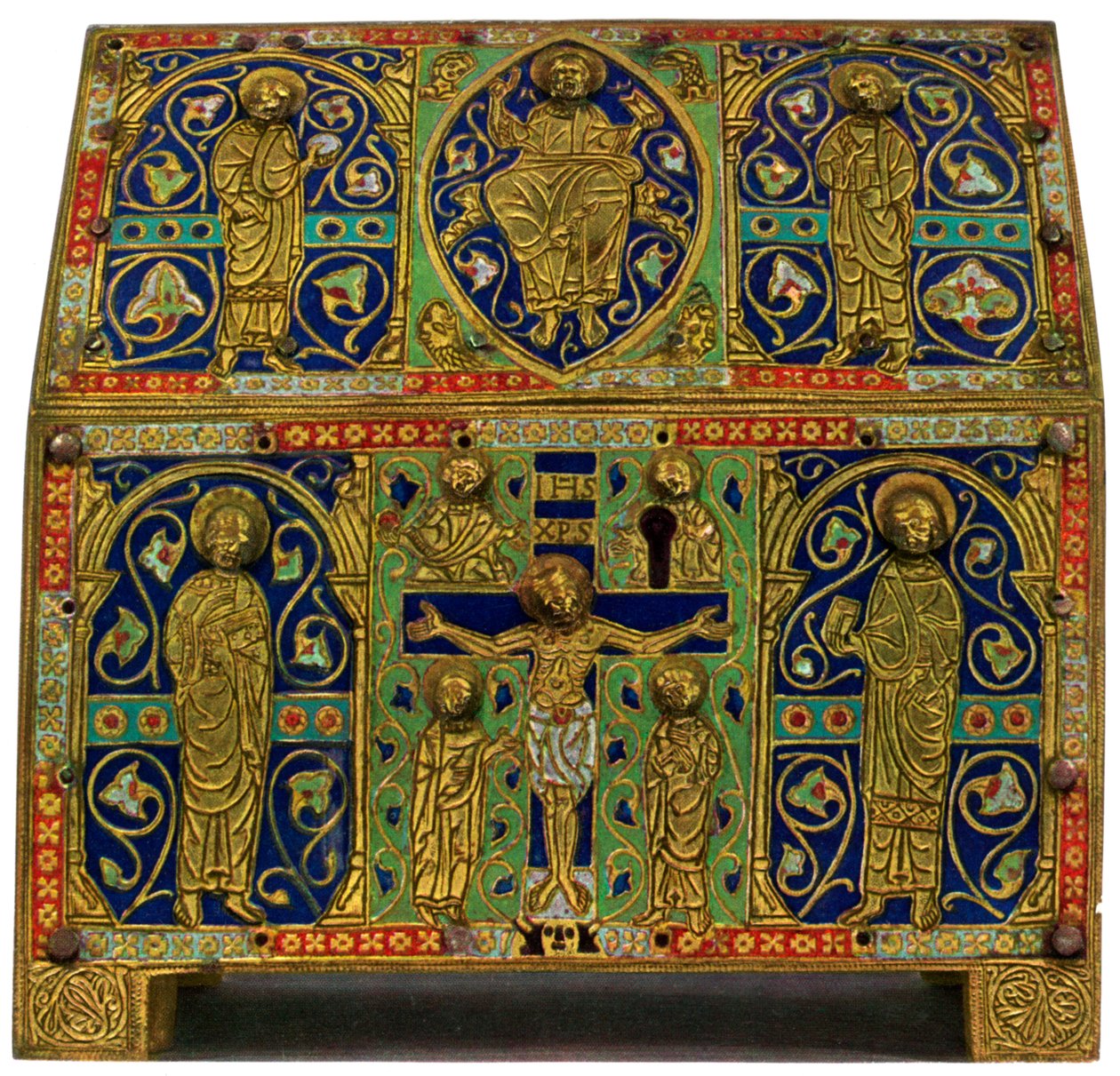 Relicario, esmalte champlevé sobre cobre, siglo XIII, 1931 de Unbekannt