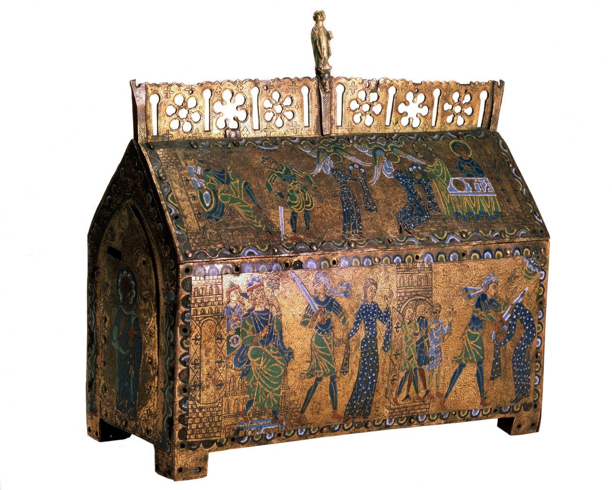 Relicario con escenas de la vida de Santa Valeria, c1170 de Unbekannt