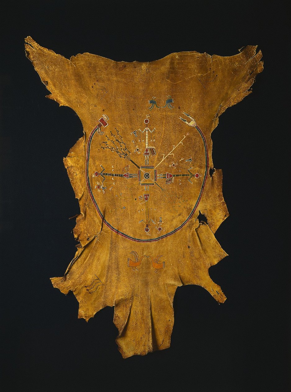 Réplica de una pintura en seco Iikaah después de una pintura en seco de Tsi-tcaci, finales de 1800-principios de 1900 de Unbekannt