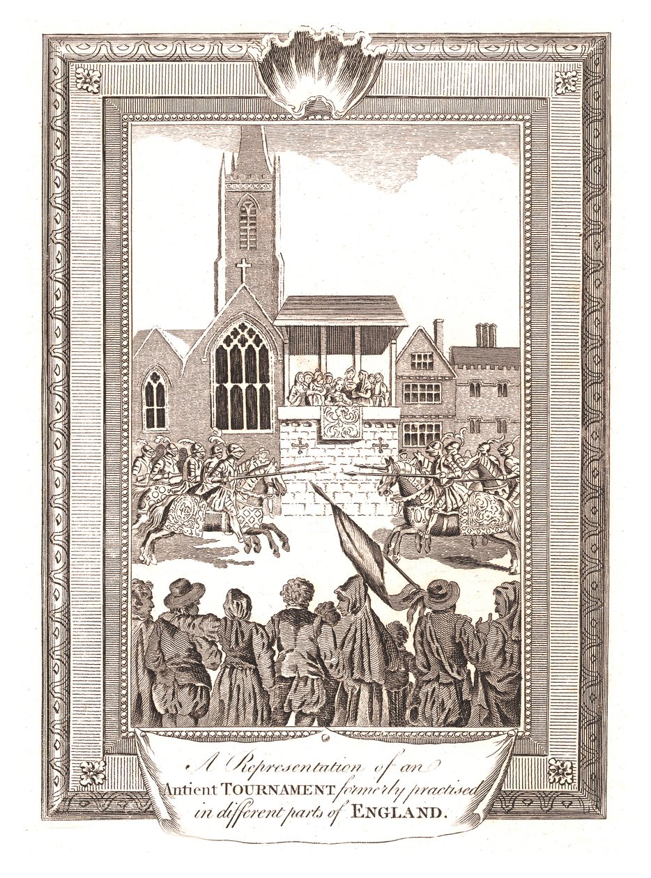 Representaciones de un torneo antiguo practicado en diferentes partes de Inglaterra, 1794 de Unbekannt