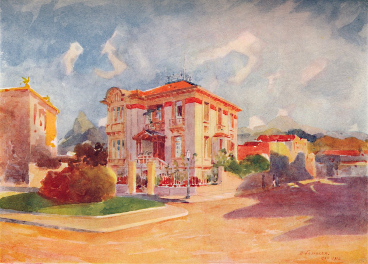Residencia de S.E. Dr. Pedro de Toledo, ex Ministro de Agricultura, Avenida Beira Mar, 1914 de Unbekannt