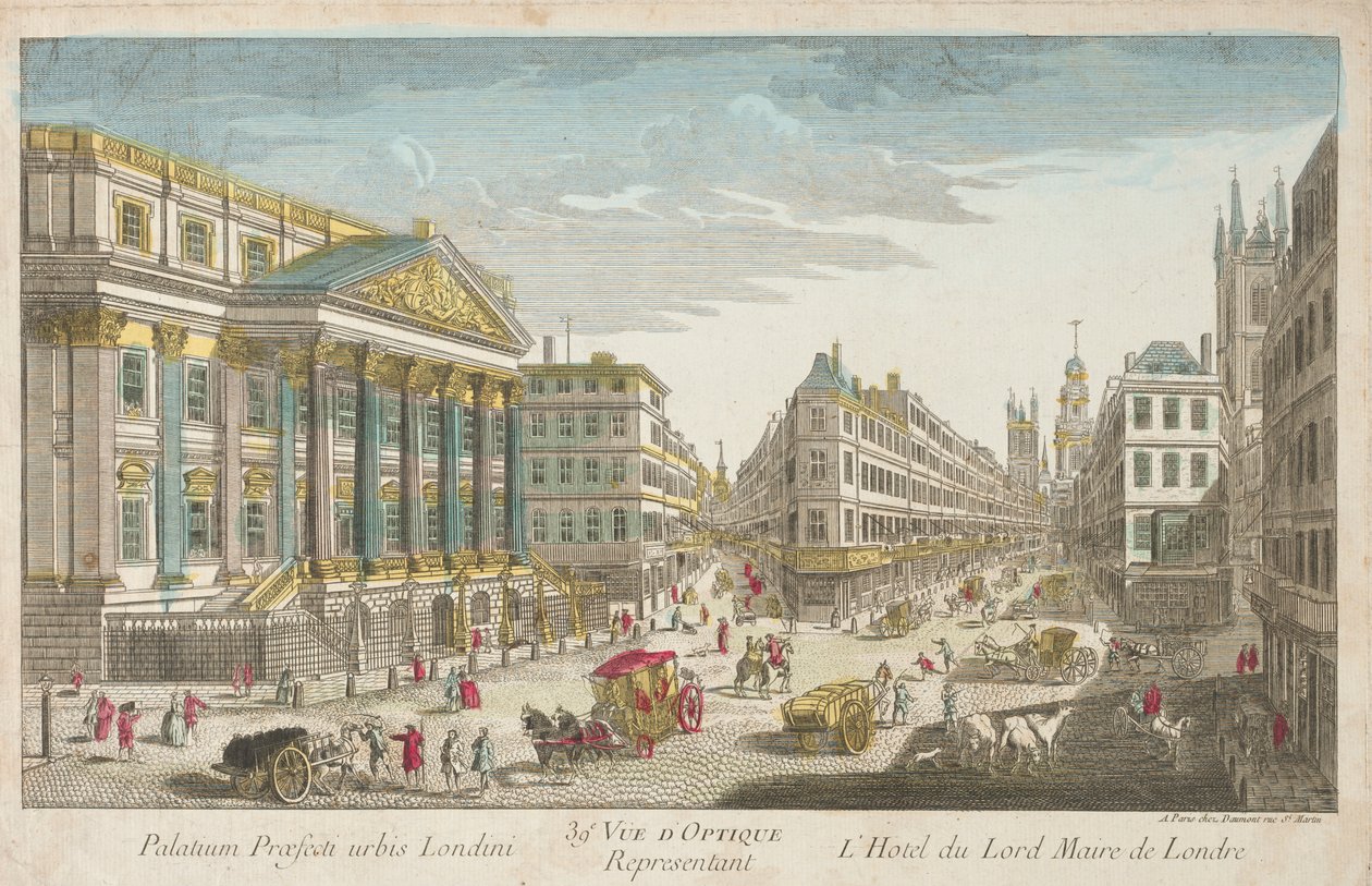 Residencia del Lord Alcalde de Londres, siglo XVIII de Unbekannt