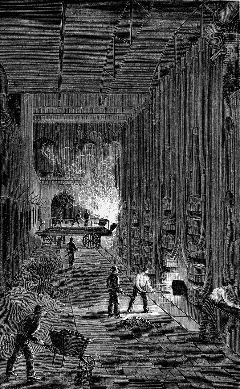 Casa de Retorta, Imperial Gasworks, Kings Road, Londres, 1876 de Unbekannt