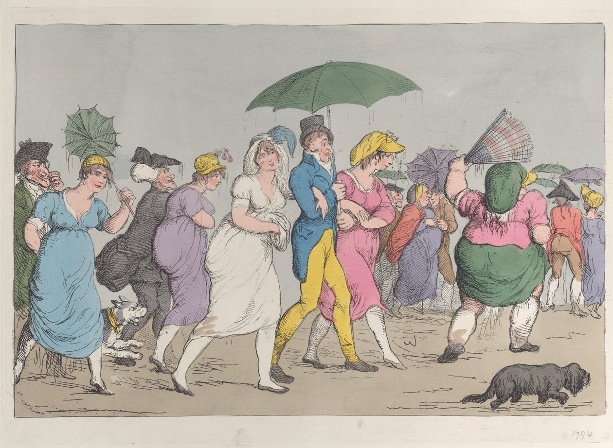 Regresando de la revisión Leal Ducking, junio de 1800 de Unbekannt