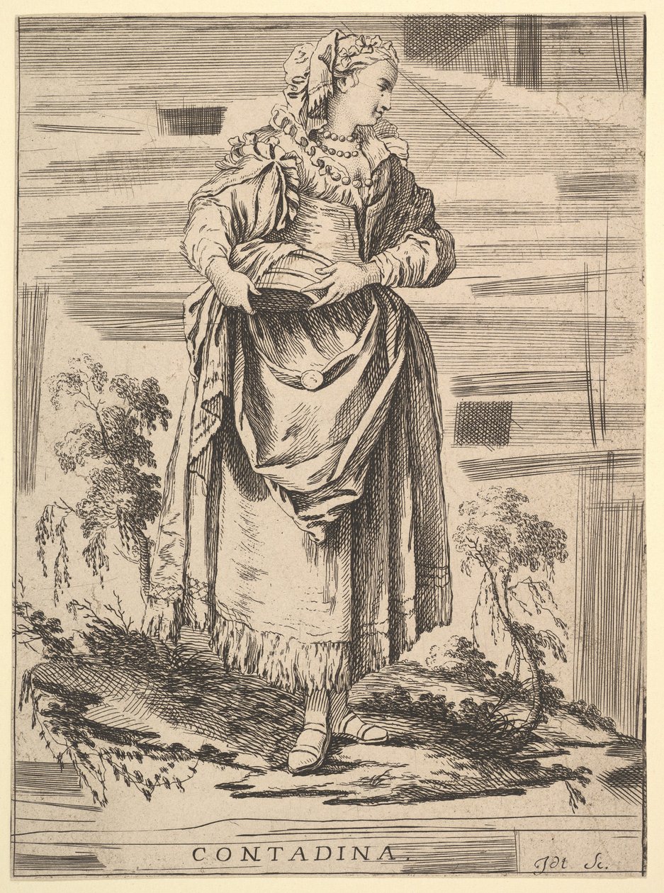 Copia inversa de Contadina, Recueil de diverses figures étrangères inventées par F. de Unbekannt
