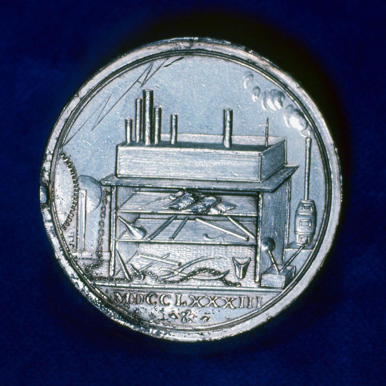 Reverso de la medalla conmemorativa para Joseph Priestley, químico inglés, 1803 de Unbekannt