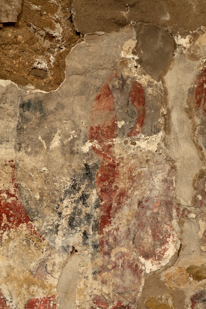 Ribelles. La iglesia. Interior. El ábside. Las pinturas murales. Detalle. Románico. de Unbekannt