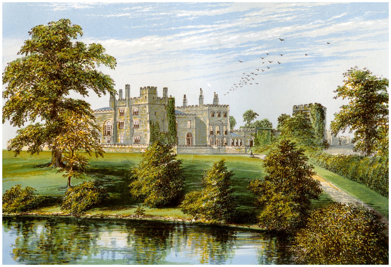 Castillo de Ripley, Yorkshire, hogar del Baronet Ingilby, c1880 de Unbekannt
