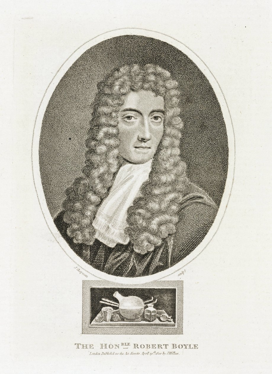Robert Boyle (1627-1691), físico y químico irlandés de Unbekannt