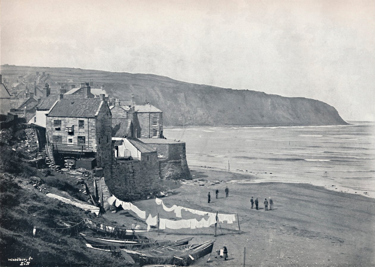 Robin Hoods Bay - El pueblo y la bahía, 1895 de Unbekannt
