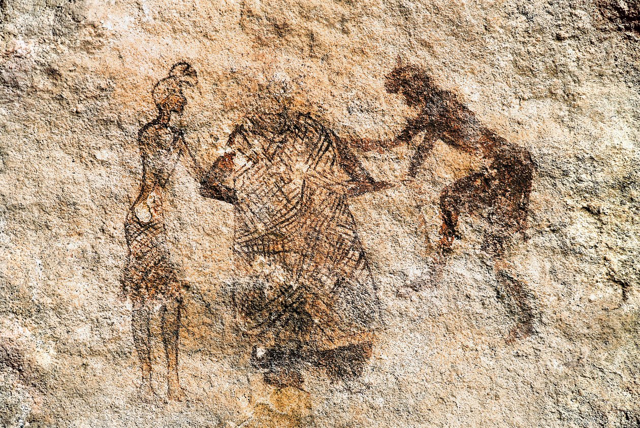 Pintura rupestre de Tadrart Acacus. Libia de Unbekannt