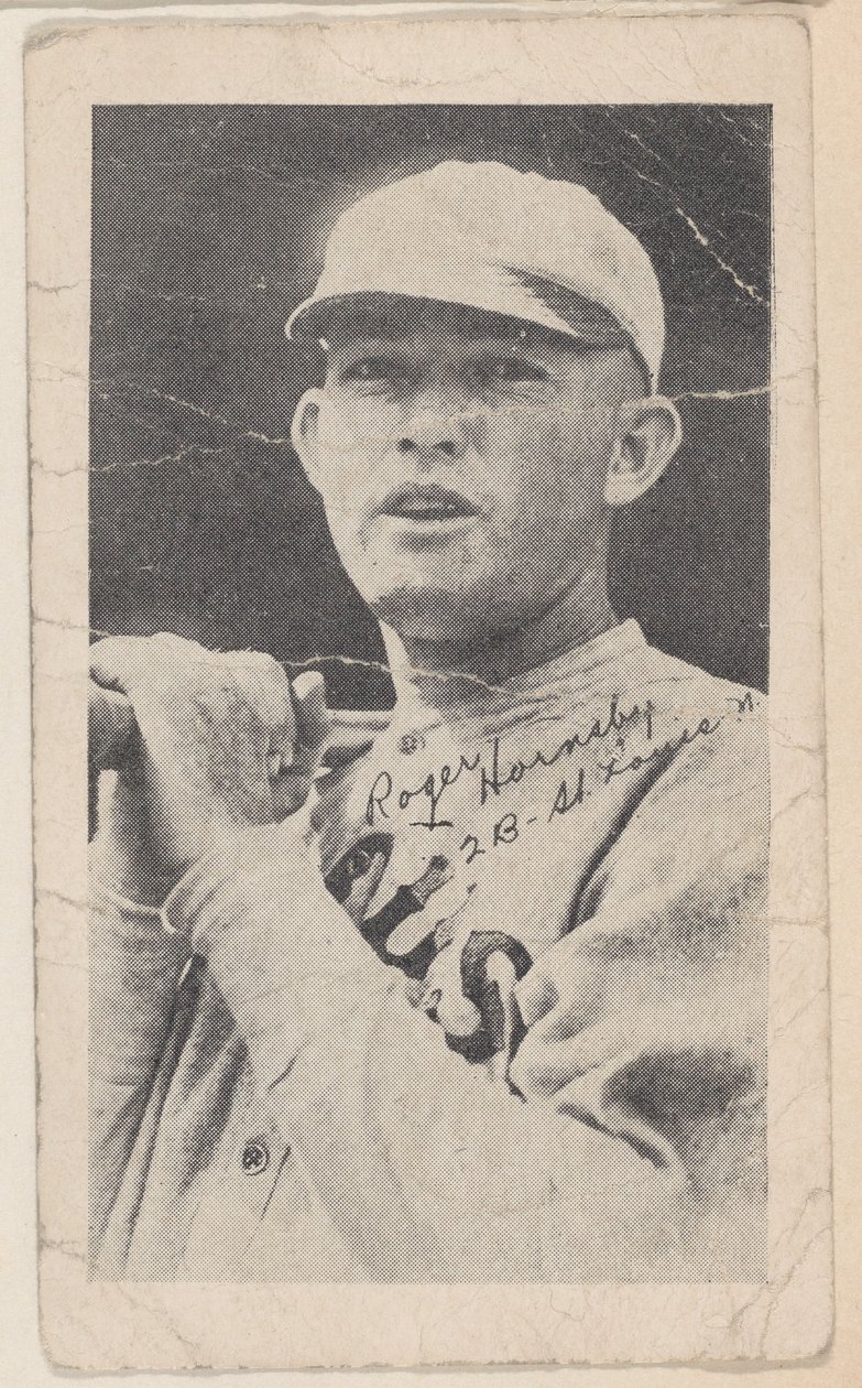 Rogers Hornsby, 2 B - St. Louis N., de tarjetas de béisbol W575-2 de Unbekannt