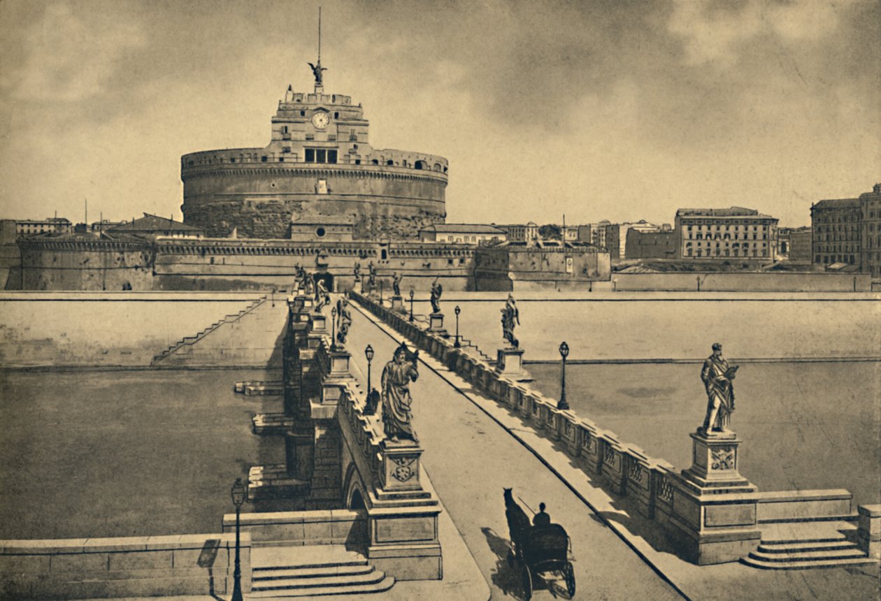 Roma - Puente y Castillo de San Ángelo, 1910 de Unbekannt