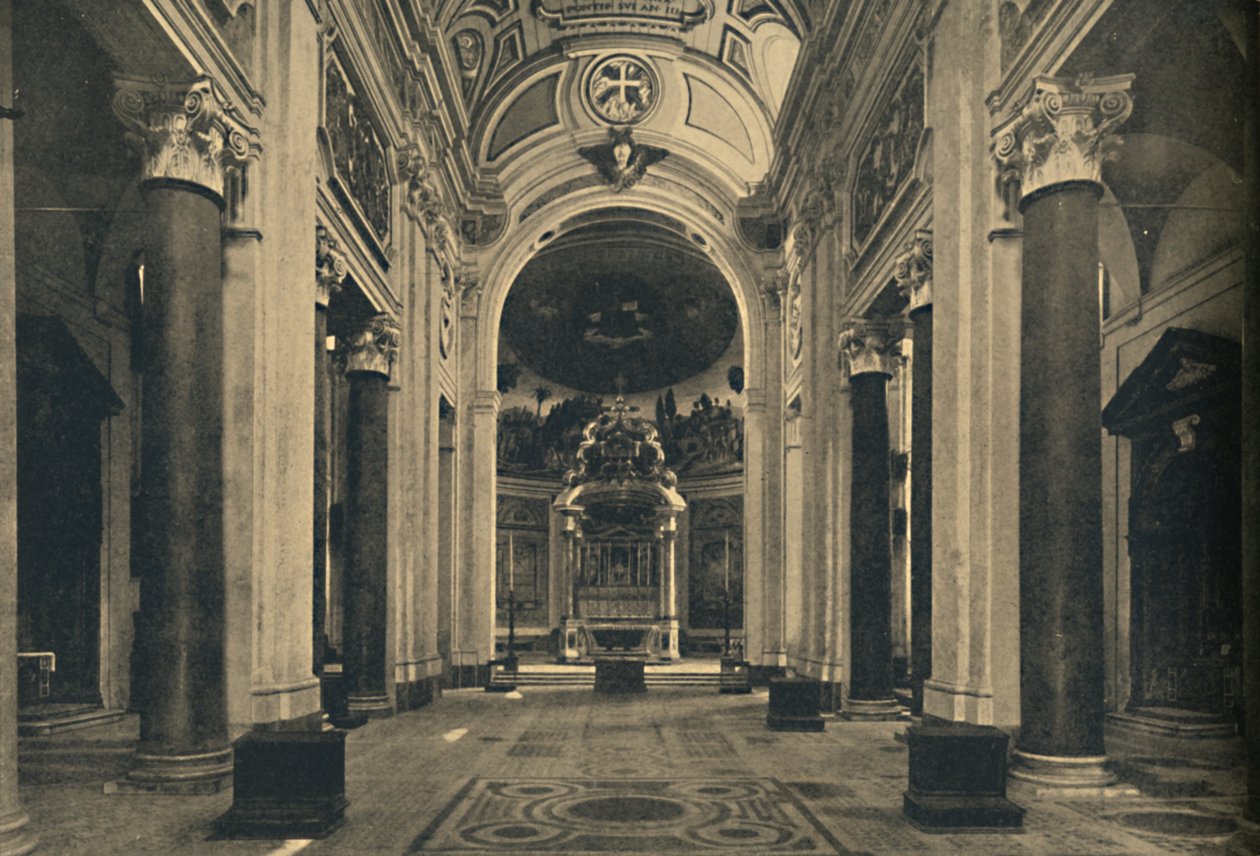 Roma - Interior de la Basílica de la Santa Cruz de Jerusalén de Unbekannt