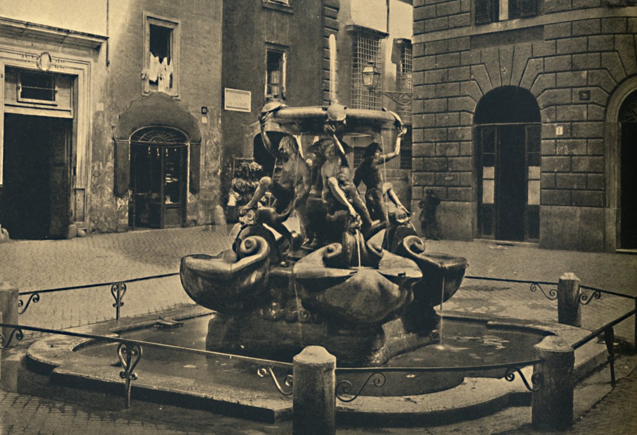 Roma - Plaza Mattei. - Fuente de las Tortugas. Landini y Della Porta 1585., 1910 de Unbekannt
