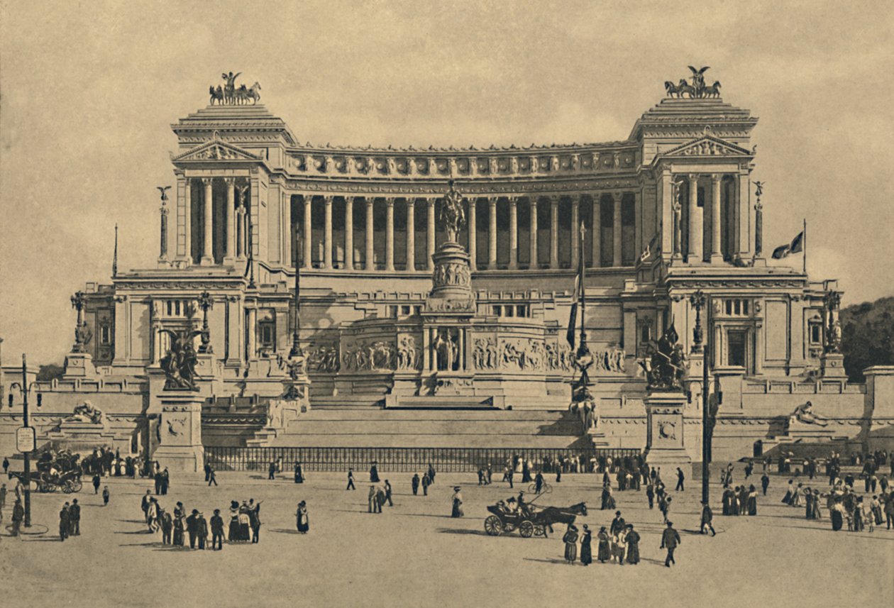 Roma - Piazza di Venezia. Monumento a Víctor Manuel II, 1910 de Unbekannt