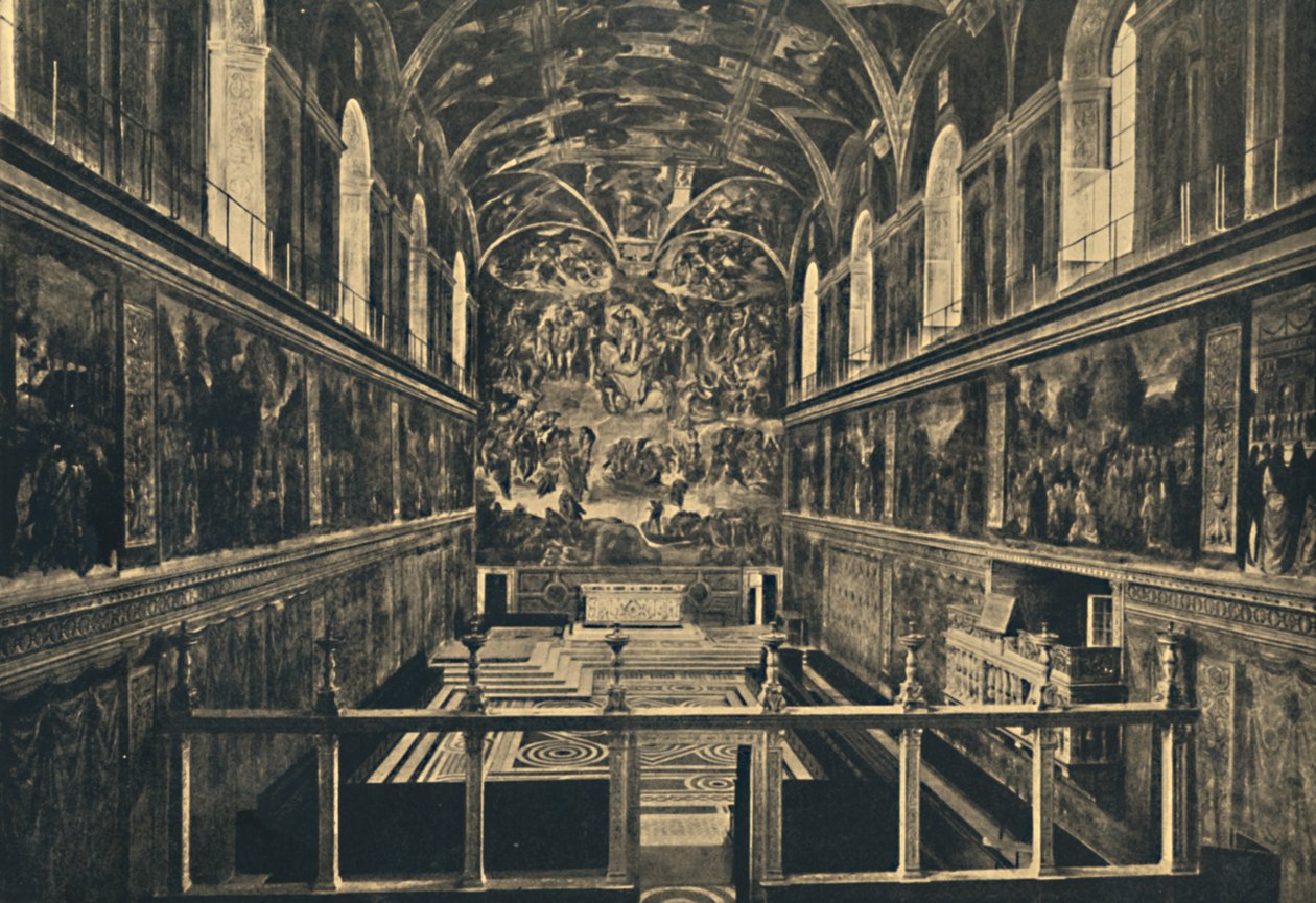 Palacio Vaticano - La Capilla Sixtina, fundada por Sixto IV en 1483, 1910 de Unbekannt