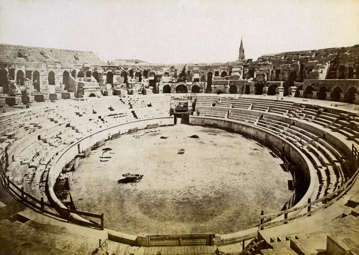 Anfiteatro romano, Nimes, Francia, finales del siglo XIX o principios del siglo XX de Unbekannt
