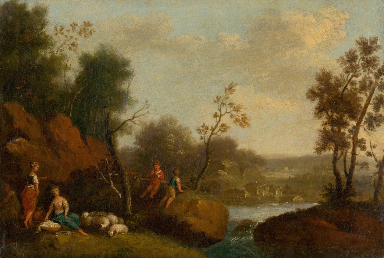 Paisaje romántico de Unbekannt