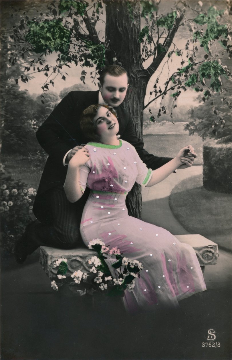 Postal romántica, c. 1910 de Unbekannt