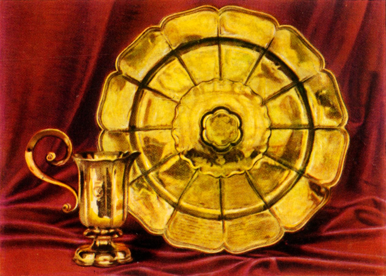 Jarra y palangana de agua de rosas, 1938 de Unbekannt