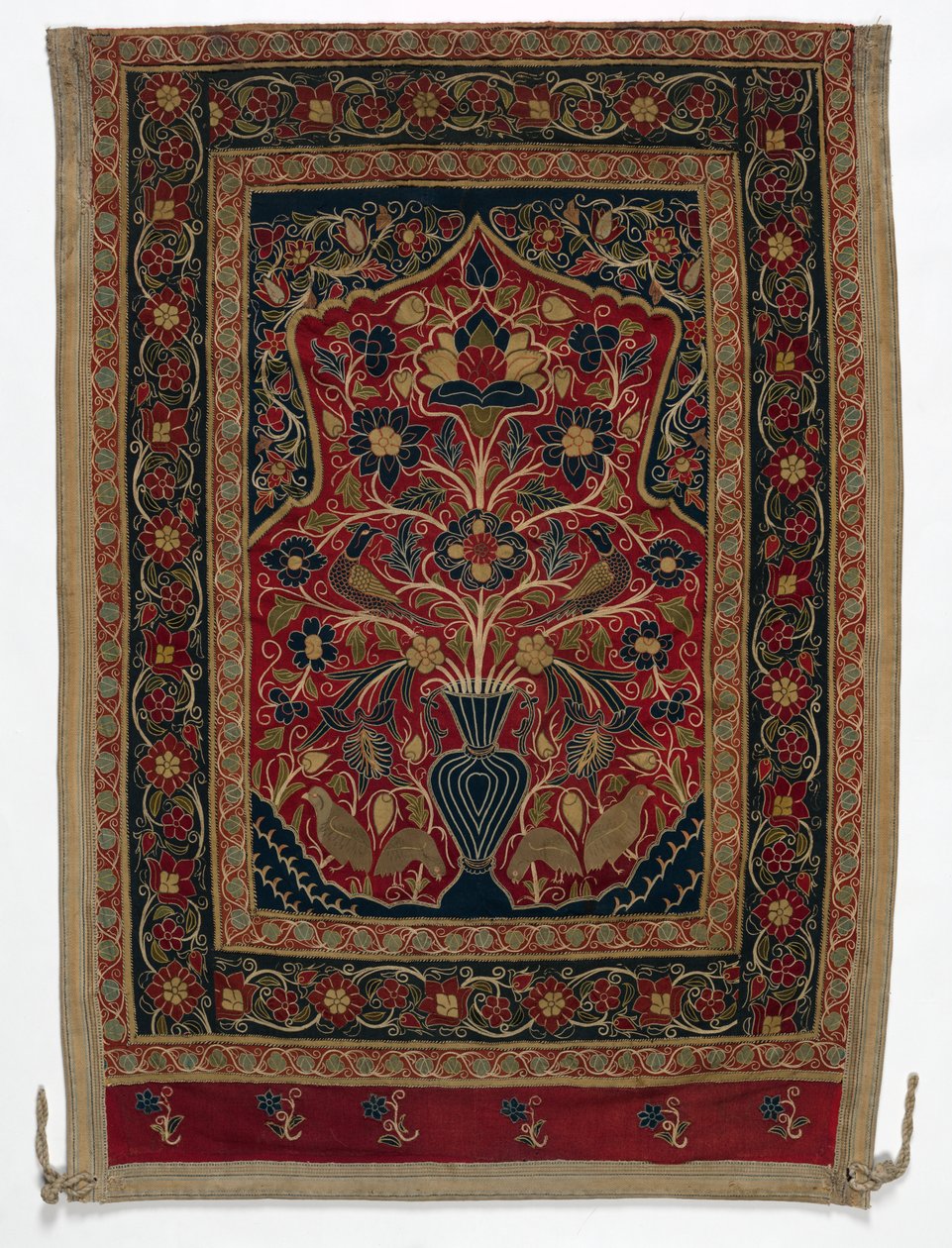 Tienda redonda real hecha para Muhammad Shah, panel de pared con un panel B, 1834-1848 de Unbekannt