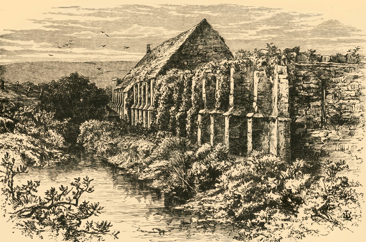 Ruinas del granero, Abadía de Abbotsbury, 1898 de Unbekannt