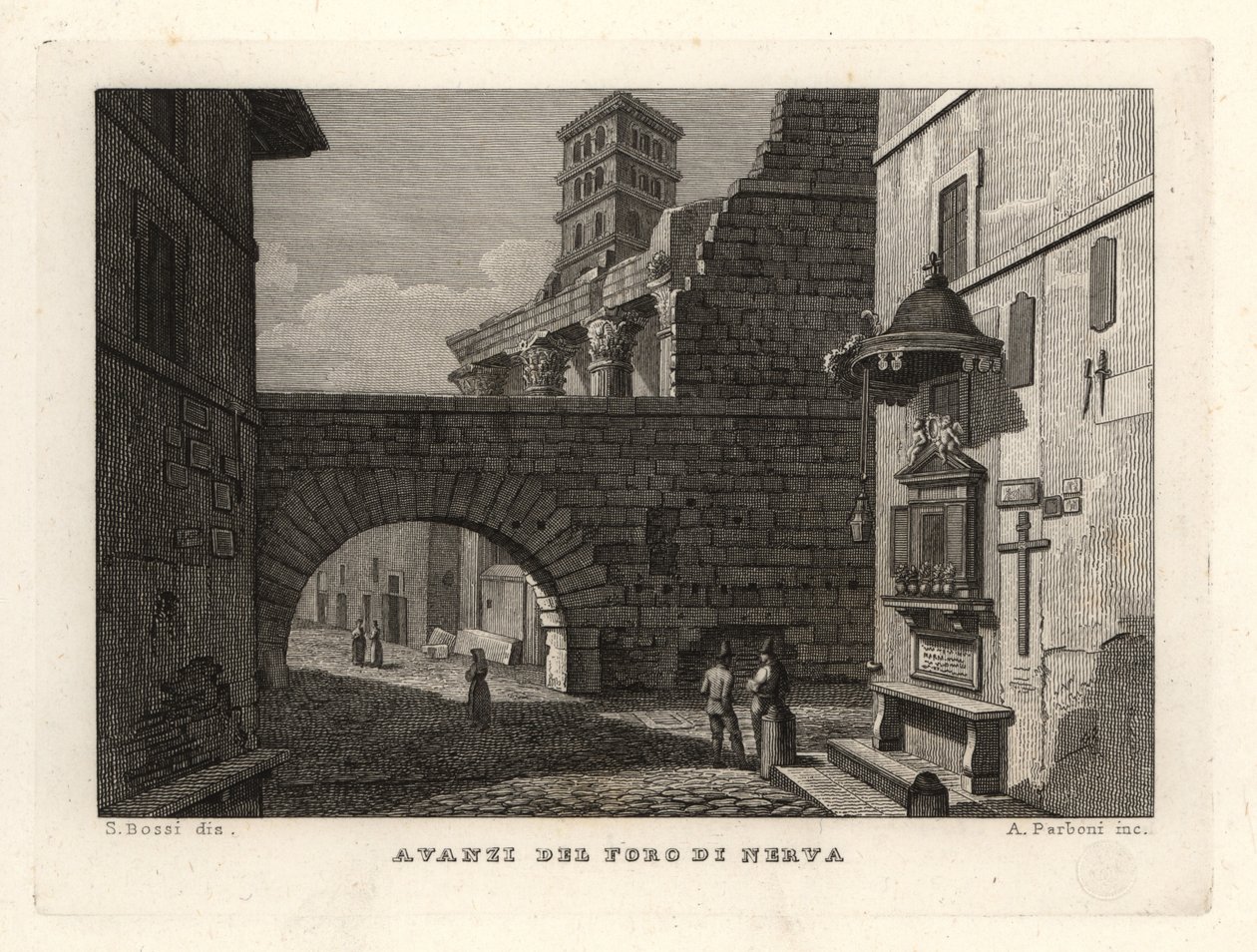 Ruinas del Foro de Nerva, Foro di Nerva, Roma de Unbekannt