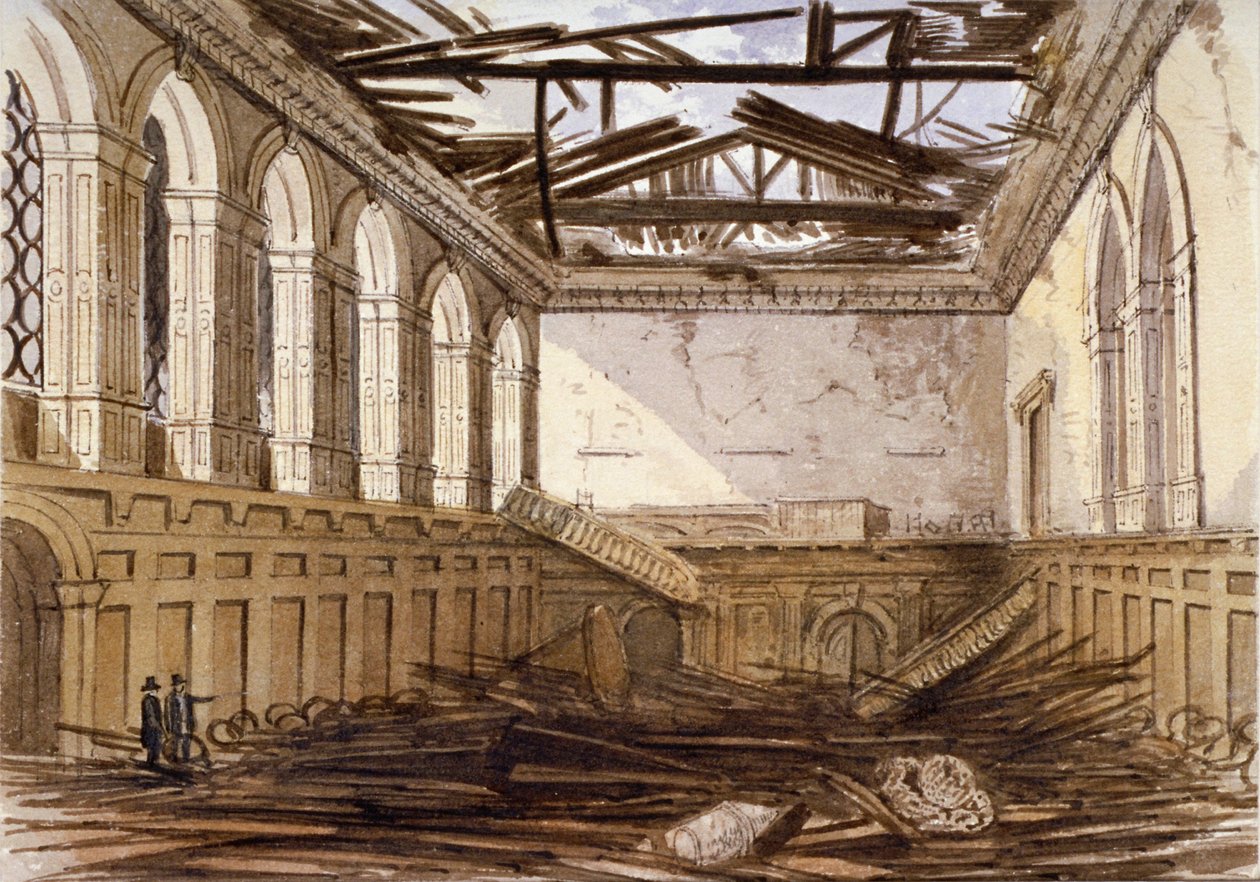 Ruinas del salón de banquetes de Haberdashers