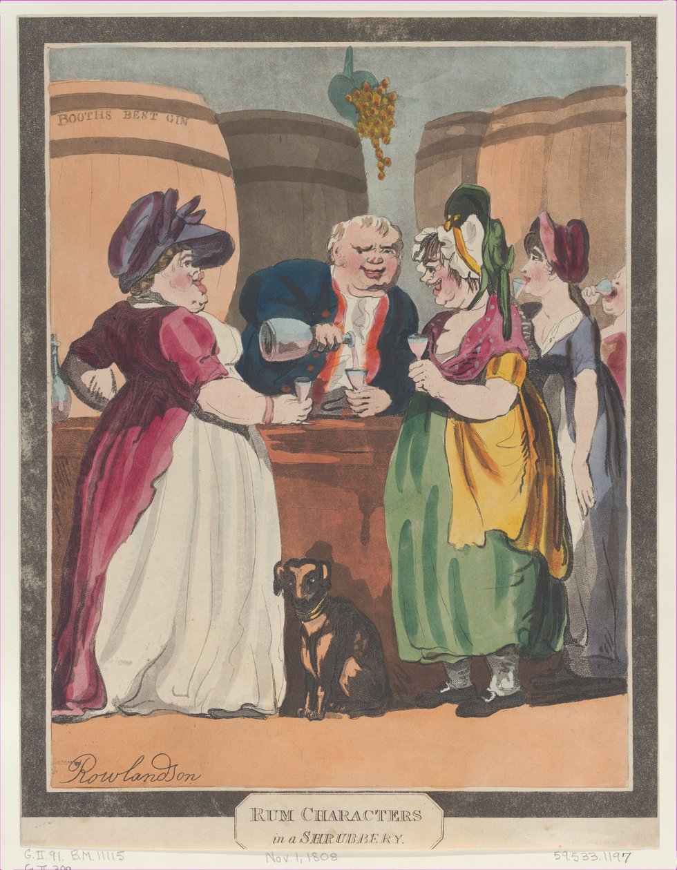 Personajes raros en un arbusto, 1 de noviembre de 1808 de Unbekannt