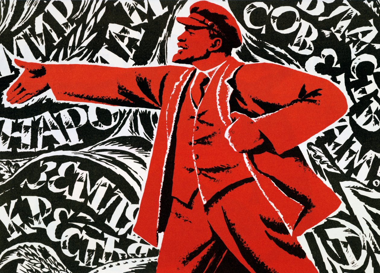 Póster del Partido Comunista Ruso, siglo XX de Unbekannt