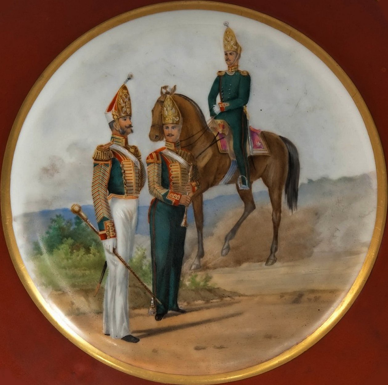 Plato de Granaderos Rusos, 1850s de Unbekannt