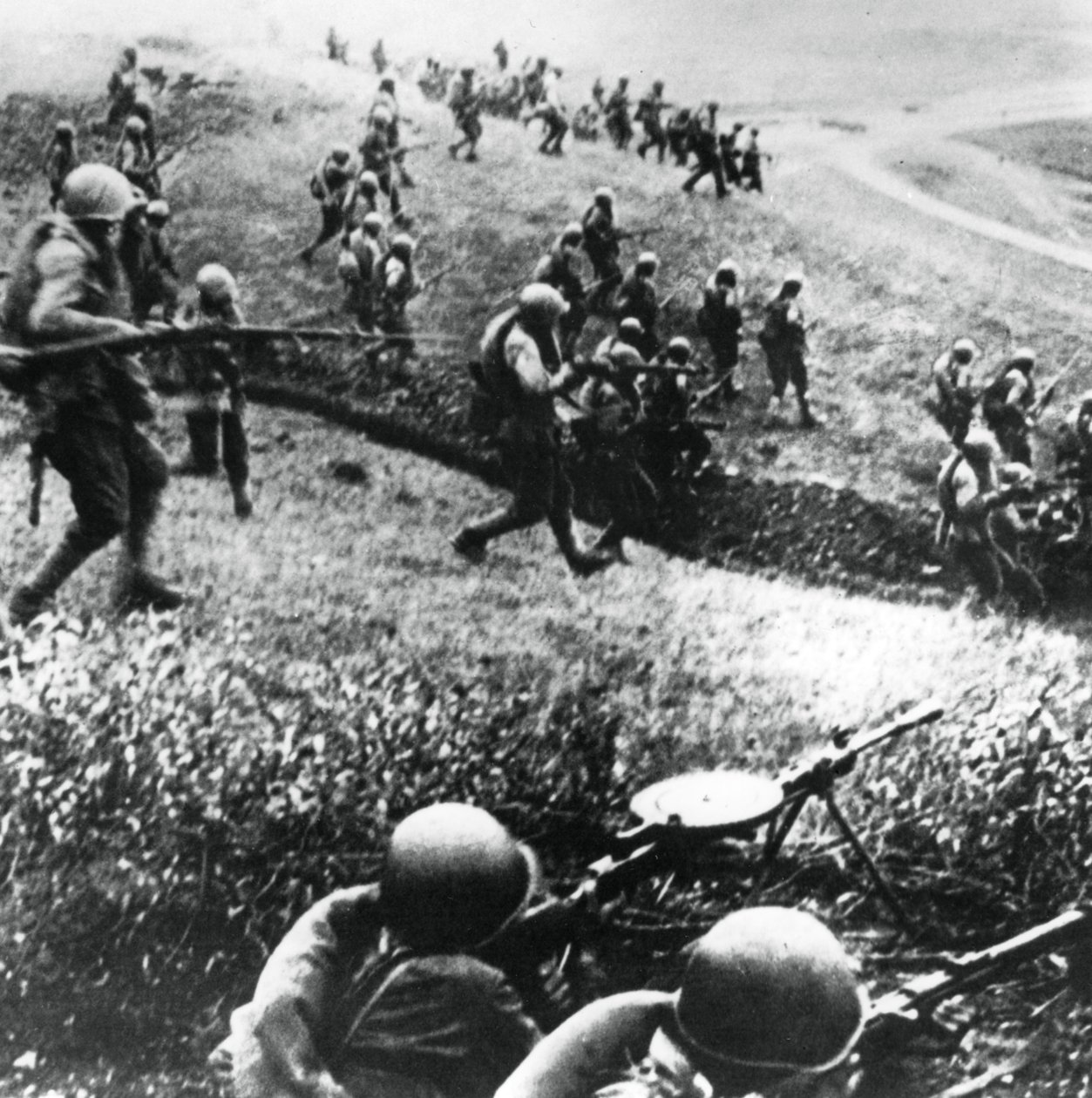 Tropas rusas en el contraataque, región de Mozdok, Cáucaso septentrional, septiembre de 1942 de Unbekannt
