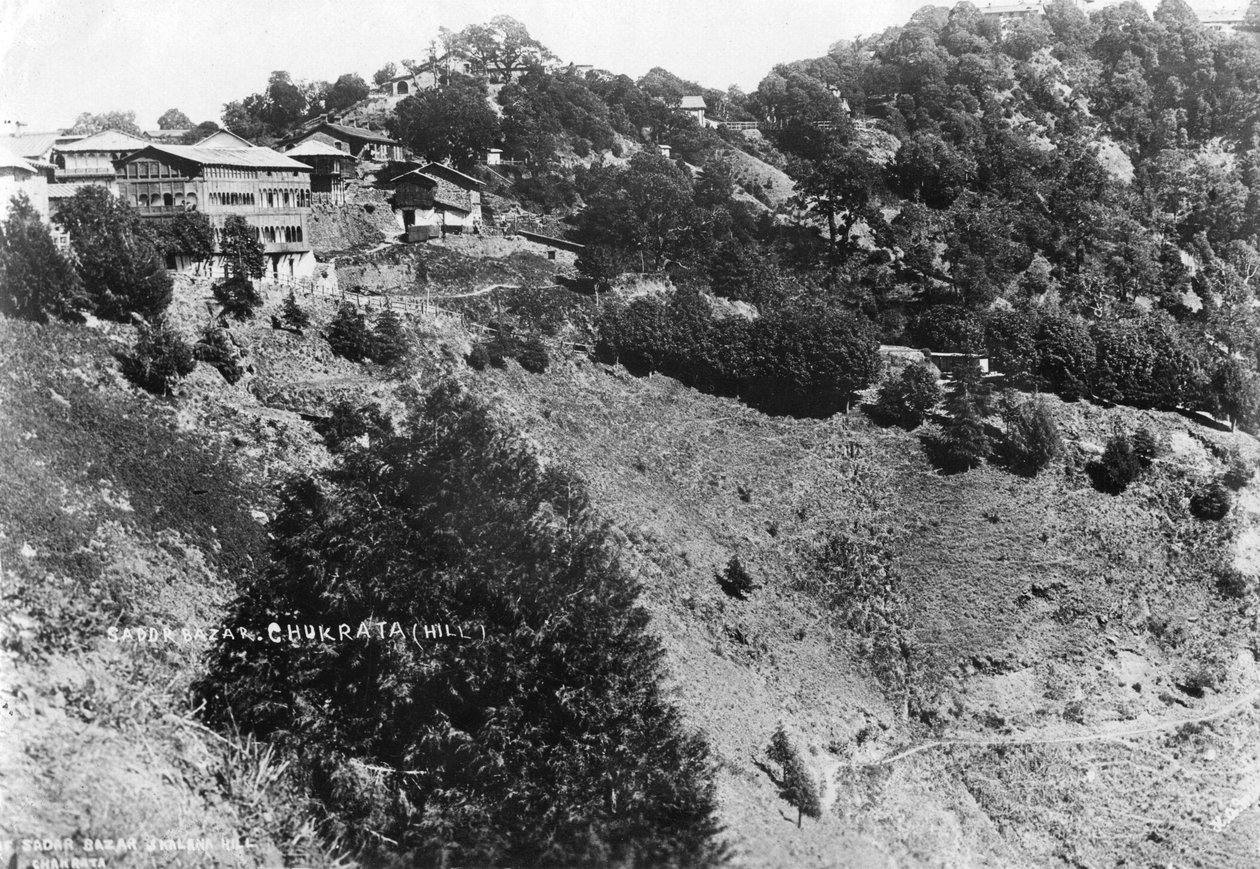 Sadar Bazar y Kalana Hill, Chakrata, 1917 de Unbekannt