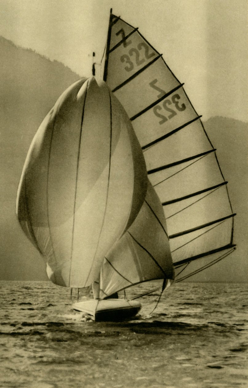 Navegando en el Attersee, Alta Austria, c1935 de Unbekannt