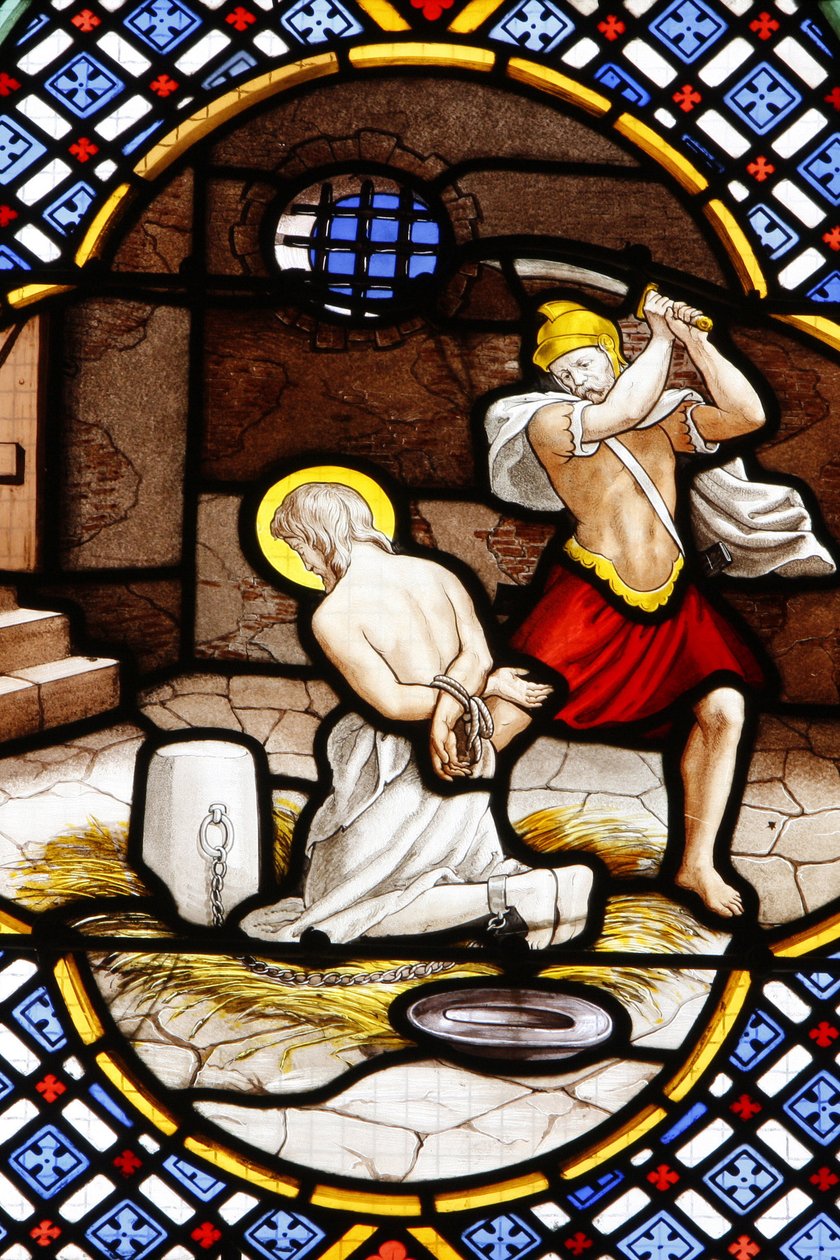 Catedral de Saint-Corentin, Quimper vidriera: muerte de Juan el Bautista, Quimper, Francia de Unbekannt