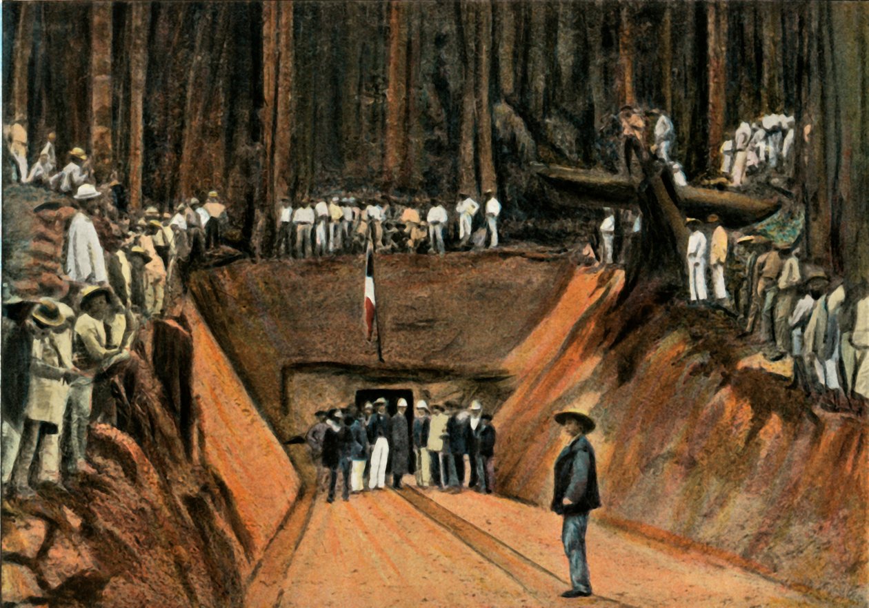 Saint-Elie. Inauguración de la primera mina de cuarzo, Saint-Elie. La primera mina de cuarzo, 1900 de Unbekannt