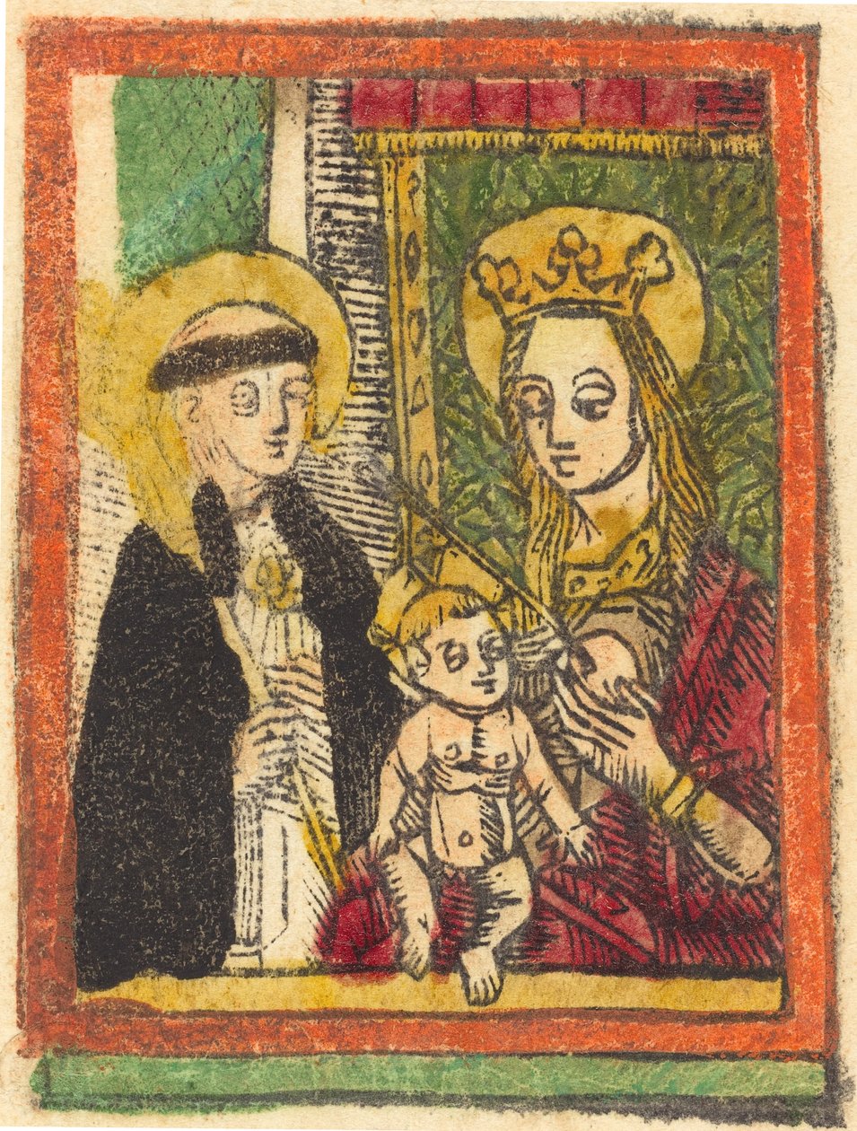 San Bernardo con la Madonna y el Niño, 1480-1500 de Unbekannt