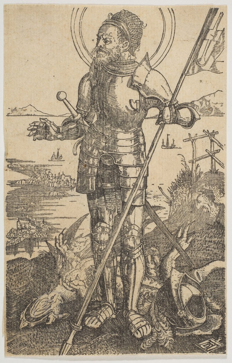 San Jorge de pie de Unbekannt