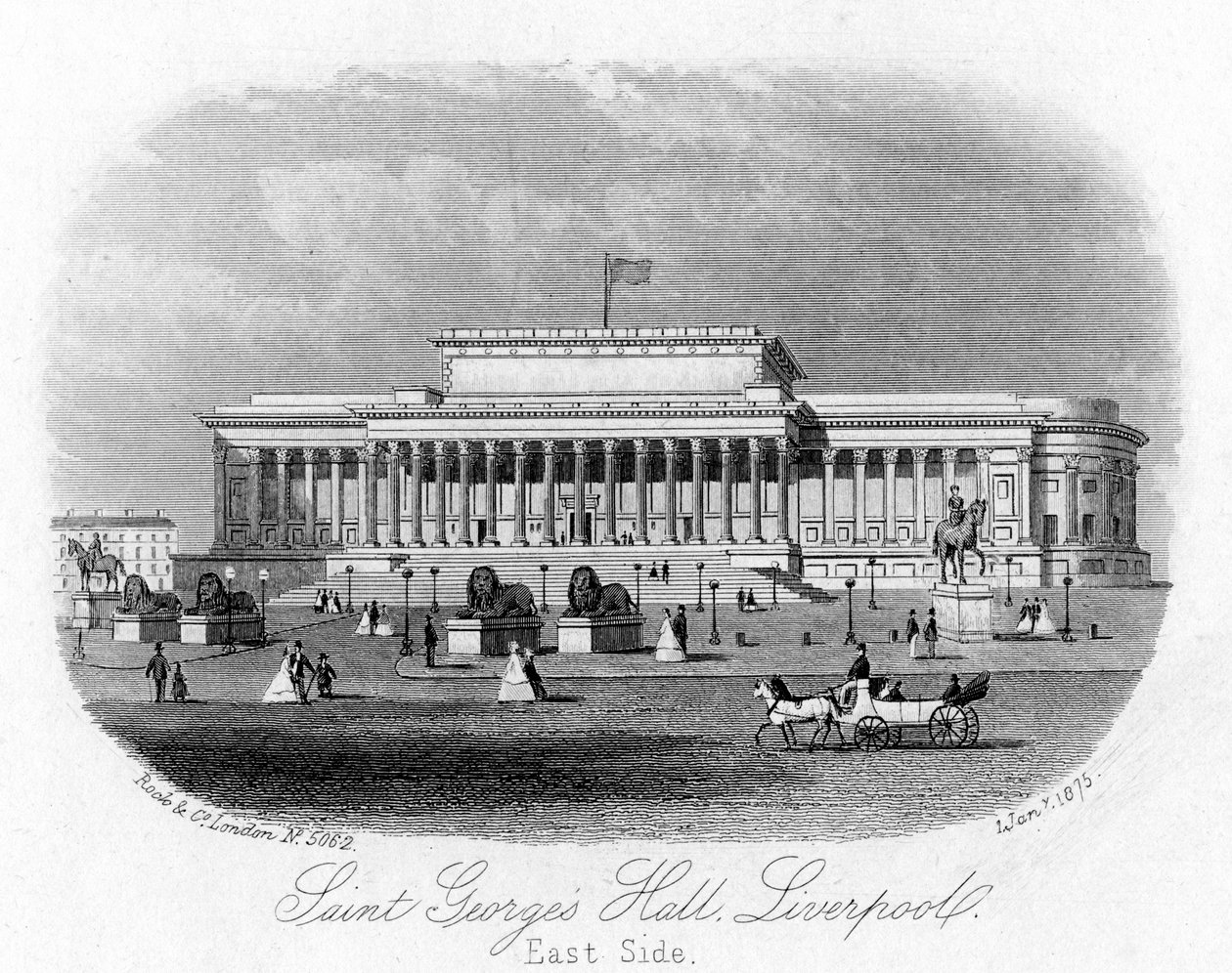 Saint Georges Hall, Liverpool, 1 de enero de 1875 de Unbekannt