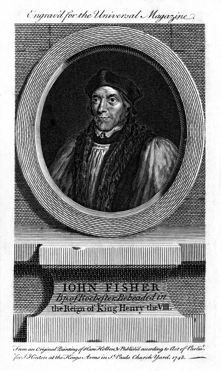 San Juan Fisher, obispo católico inglés, cardenal y mártir, 1748 de Unbekannt