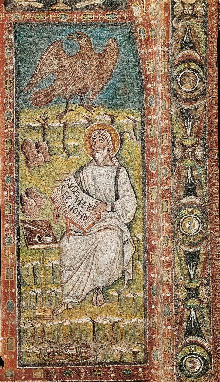 San Juan Evangelista. Mosaico bizantino. Siglo VI de Unbekannt