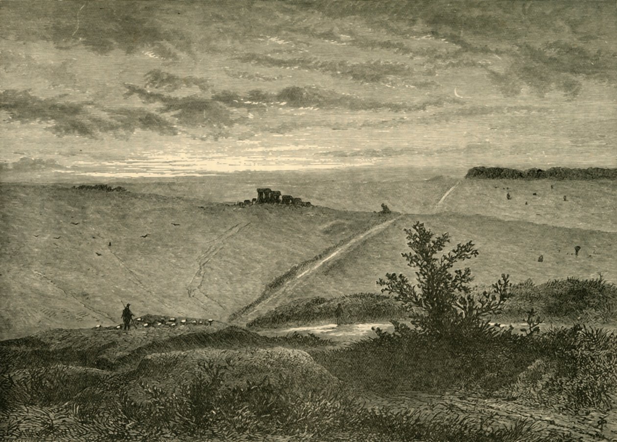 Llanura de Salisbury, cerca de Amesbury, 1898 de Unbekannt