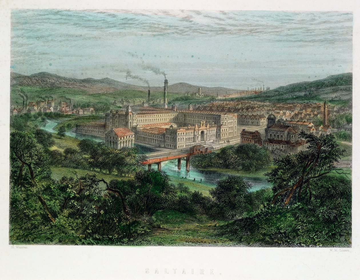 Saltaire, Yorkshire, siglo XIX de Unbekannt