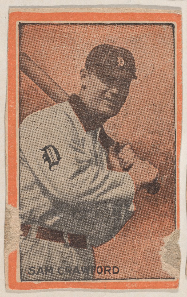Sam Crawford, de la serie de jugadores de béisbol W500 Orange Borders, 1910 de Unbekannt