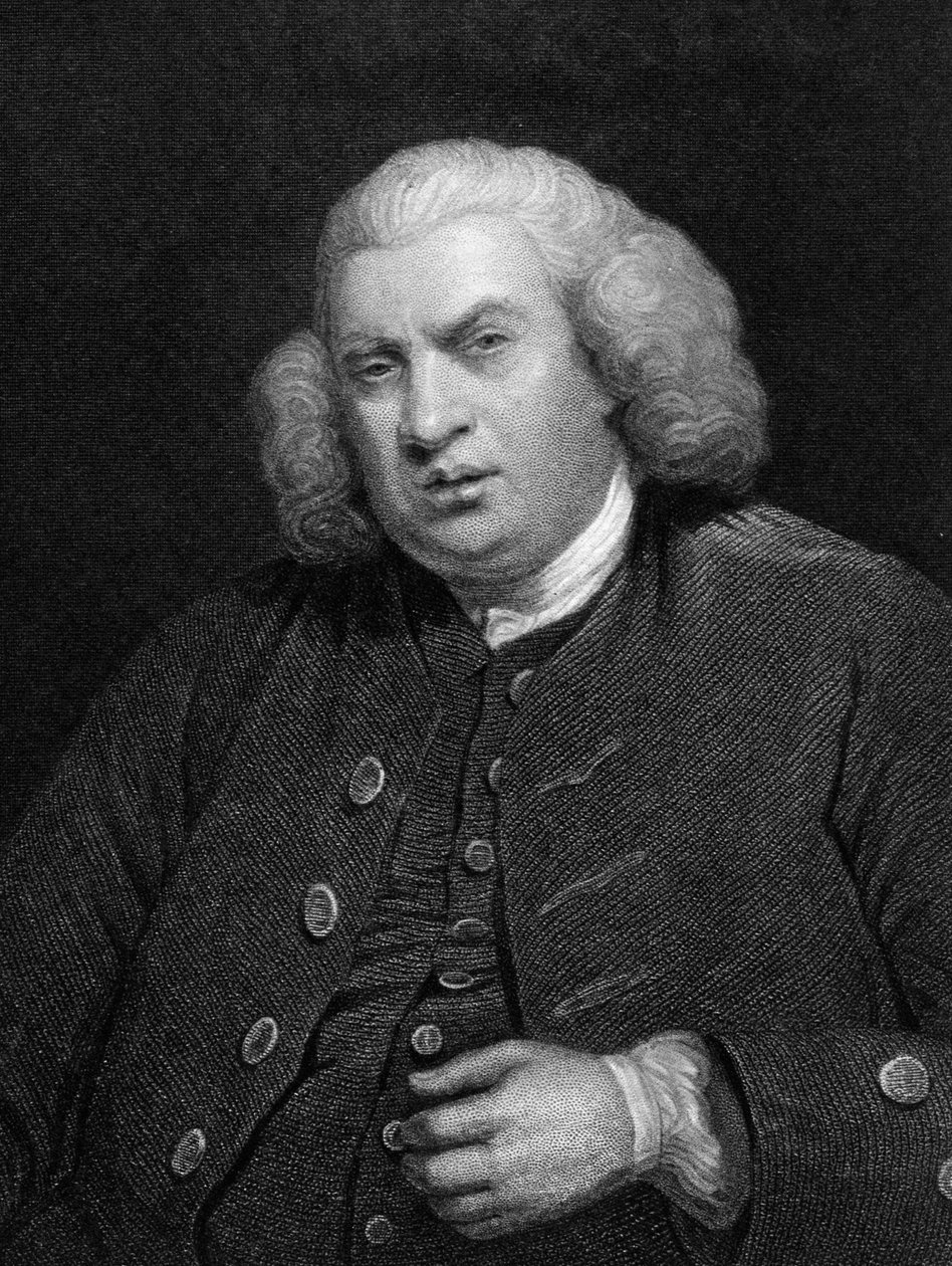 Samuel Johnson, crítico literario, poeta, ensayista, biógrafo, siglo XIX de Unbekannt