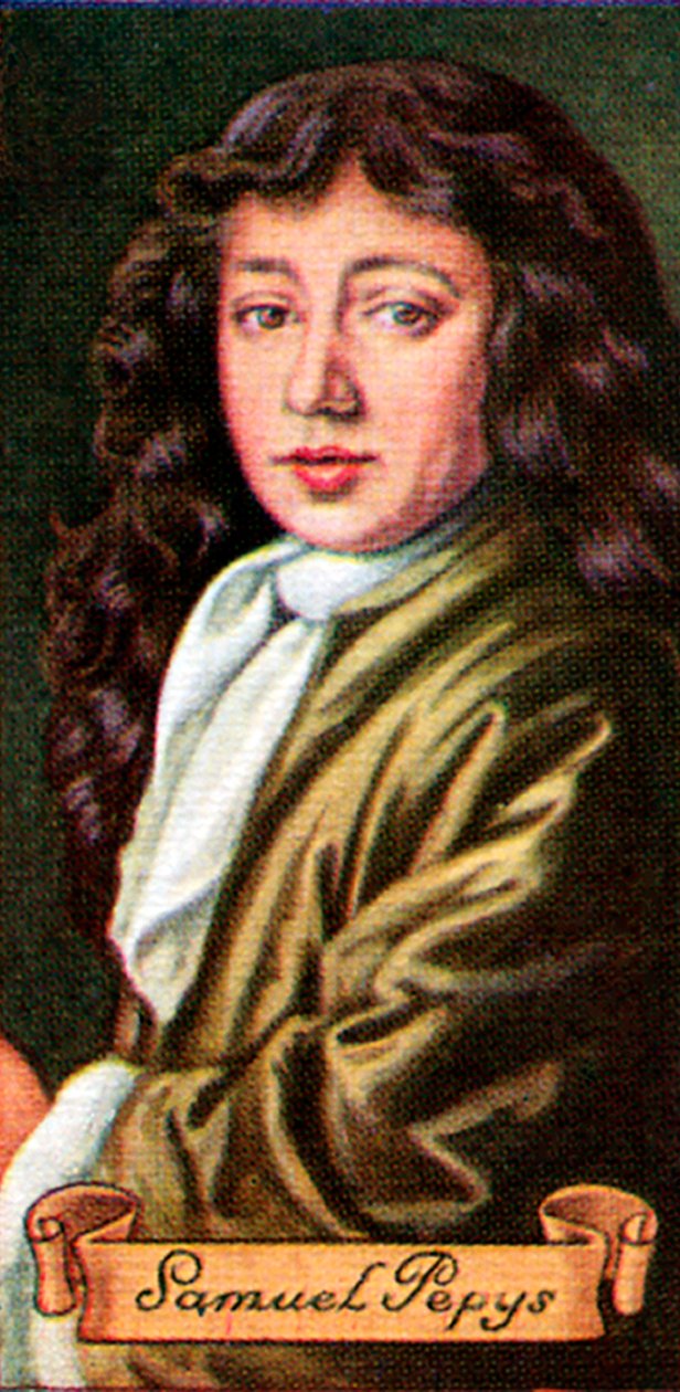 Samuel Pepys, tomado de una serie de tarjetas de cigarrillos, 1935 de Unbekannt