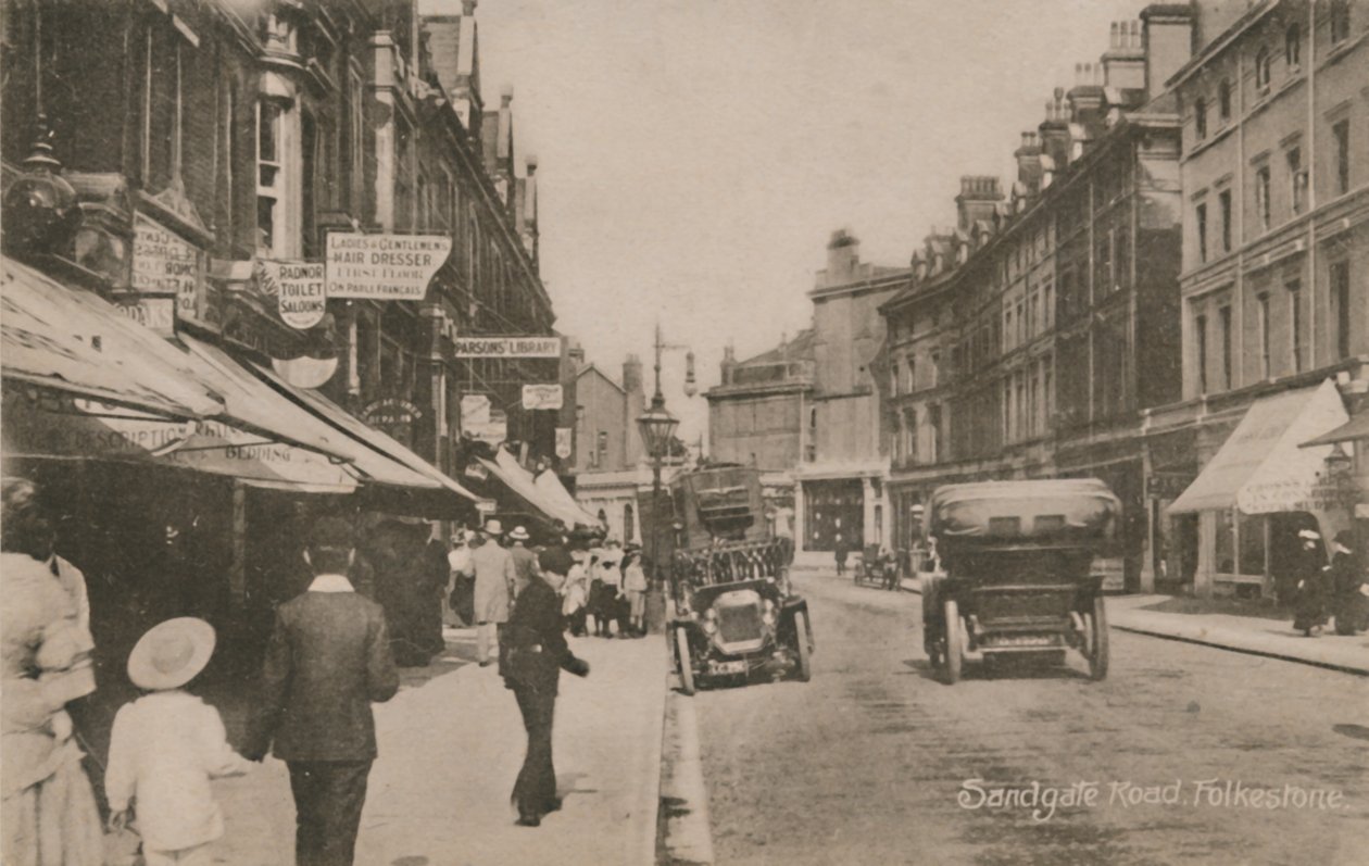 Sandgate Road, Folkestone, finales del siglo XIX-principios del siglo XX de Unbekannt